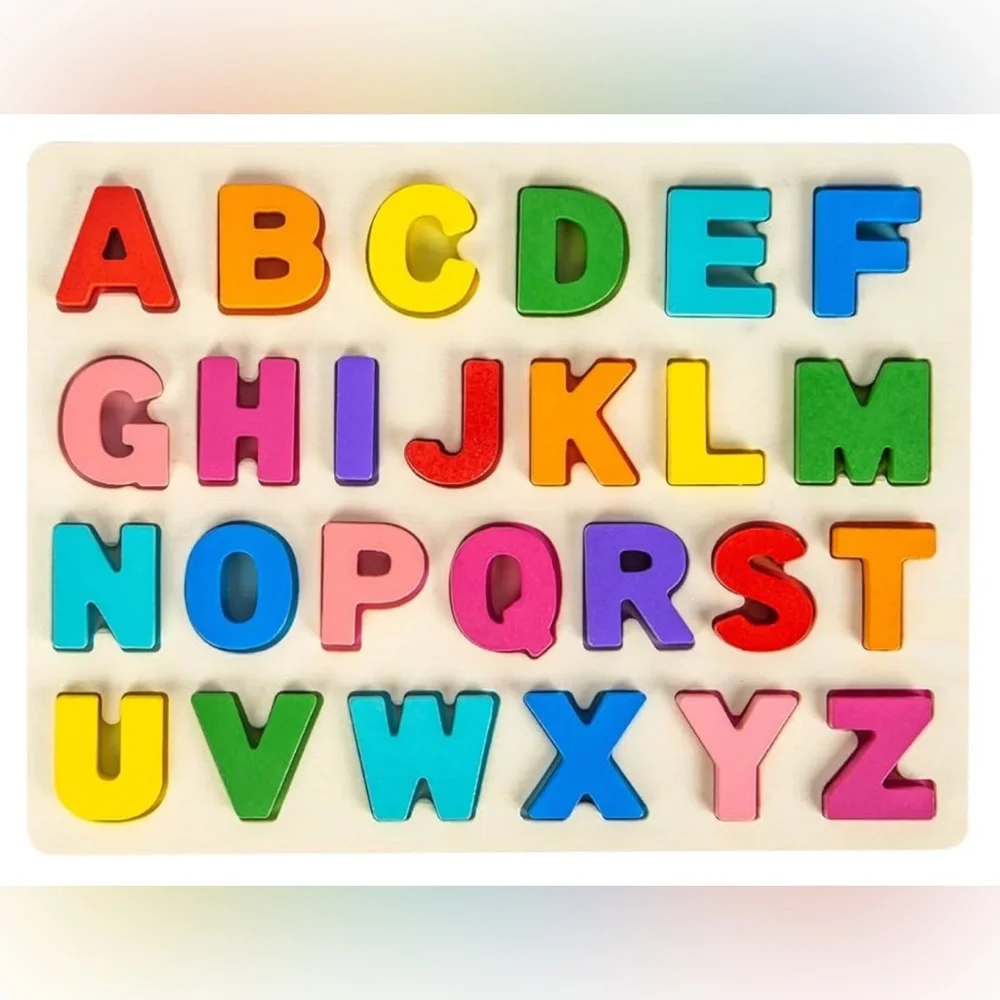 Two Brand New Toddler Toys, Disney Matching Game & Alphabet Wooden Puzzle, NWT